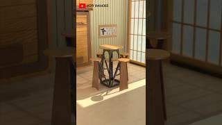 Metal bracket solid wood multifunctional furniture #home #creativestyle  #furniture