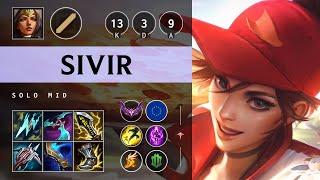 Sivir Mid vs Corki: Triple Kill, Dominating - EUW Master Patch 14.22