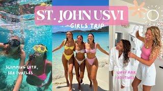 ST. JOHN USVI VLOG: the perfect tropical girls trip, broke my vlog camera, & sizzled on the beach!!