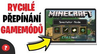 Jak rychle ZMĚNIT GAMEMOD v MINECRAFTU | Návod | MINECRAFT / PC