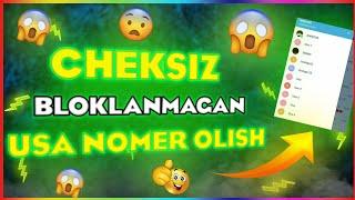 BLOKLANMAGAN USA NOMER OLISH 2022 // CHEKSIZ USA NOMER OLISH 2022