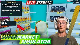 Live Beating Up Shoplifters in Supermarket Simulator