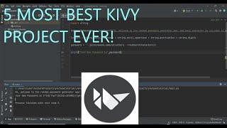 Most 5 Best Python Kivy Projects Ever [python language 2023]