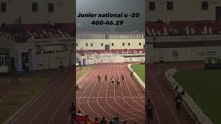 400m  junior national #trackandfield #olympiclongjump #athleticsfederationofindia