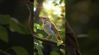 "The Voice of Nature: Nightingale Sings" #shorts #aibirds