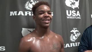 Jordan Williams (OK), 2021 Junior freestyle National champion at 145 pounds