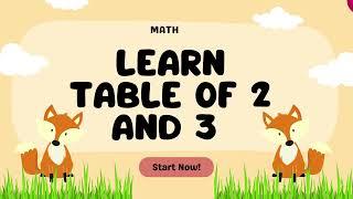 Table of 2 | Table of 3 Multiplication| 2 Tables Song | Time of tables MathsTables| @Modernworldkids