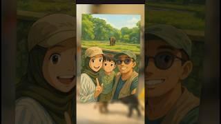 Tutorial ubah foto menjadi seperti anime/kartun ghilbi studio. #turorial #ghibli #viralshorts