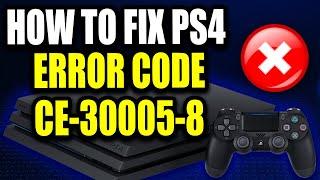 How to Fix PS4 Error Code CE-30005-8 (Easy Guide!) Error occurred with HDD, or Blu-ray / DVD Drive.