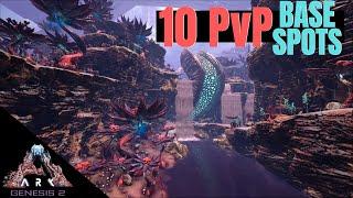 10 PvP Base Locations Genesis Part 2 | Solo | Alpha | Caves | ARK: Survival Evolved | ARK