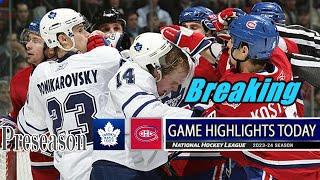 Montreal Canadiens vs Toronto Maple Leafs Full Highlights (09/26/2024) Preseason | 2024 NHL Season