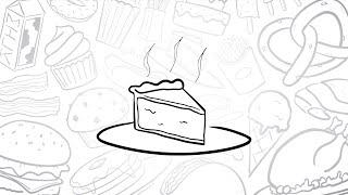 How to Draw a Simple Slice of Pie | Step-by-Step Lesson