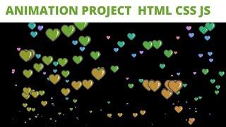 Heart  Animation Project HTML |  CSS | JavaScript @Justforcode