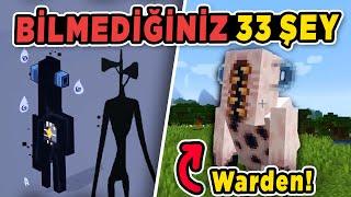 Minecraft Hakkında Bilmediğiniz 33 Şey (Warden, Siren Headti / İlk Tasarımlar!)