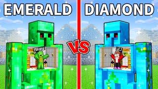 Mikey Emerald vs JJ Diamond Base Inside Golem in Minecraft (Maizen)