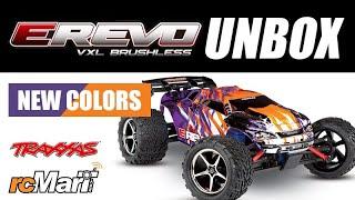 Traxxas E-Revo VXL 2.0 4WD Brushless Monster Truck – New Color Unbox!  (Blue & Purple) #86086-4