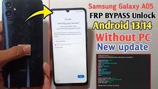 Samsung A05 Frp Bypass Android 13/14 | A05 frp bypass Adb enable fail | Google Account Remove