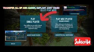 How To Transfer Ark Mobile official/unofficial Everything server To Single player (Fellow step) #ark