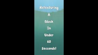 How to Retexture a block in UNDER 60 SECONDS! #shorts #RadiantPackRTX