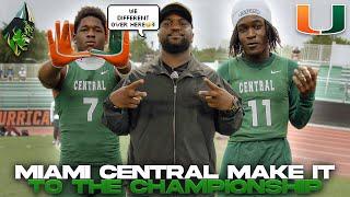 MIAMI CENTRAL GO CRAZY AT UNIVERSITY OF MIAMI 7ON7 CHAMPIONSHIP GAME  MIC’D UP UP WITH TOMMY SHULER