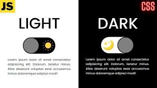 Scalable Dark/Light Theme Toggle button 2021 || CSS JS