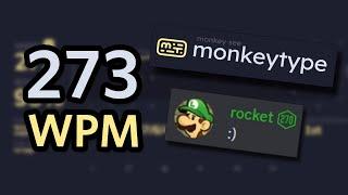 273 WPM TYPING WORLD RECORD - Monkeytype 60s