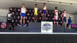 Chase Curtis, 13yo 3000m Racewalk, AAU JO 2019 Award Ceremony