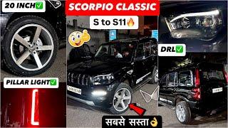 Scorpio Classic S Converted to S11 With PRICEMahindra Scorpio Classic Base model Modified 2025