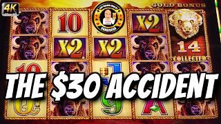 The $30 Accidental Jackpot Hand Pay on Buffalo Gold