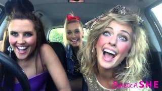 3 model girls singing in a car 2015 Mime Through Time by SketchSHE