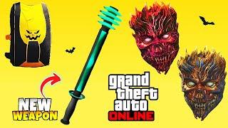 GTA 5 Online How to Unlock New Weapon The Shocker, Halloween Parachute Bag & Flaming Skull Masks