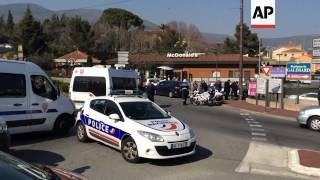 Police activity near scene of France shooting