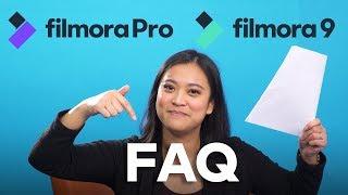 Your Filmora9 and FilmoraPro Questions Answered! | Filmora 2019 FAQ