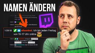 Twitch CHATBOT NAMEN ändern und Emotes posten lassen