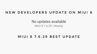 MIUI 8 7.6.29 Update for Redmi Note 3