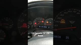 Resetting the Oil Life C5 Corvette **Easy**