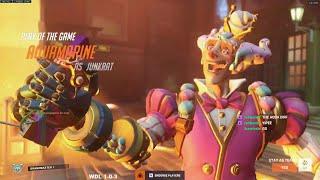 47 ELIMS! 18K DMG! AQUAMARINE JUNKRAT GOD GAMEPLAY OVERWATCH 2 SEASON 4 TOP 500