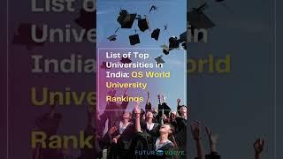 List of Top Universities in India: QS World University Rankings 2023