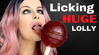 ASMR ️ Huge Lollipop Licking  Mouth Sounds  4k