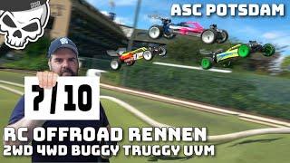 RC Offroad Rennen beim ASC Potsdam 2WD und 4WD Buggys Truggys und ShortCoursTrucks Tamiya BearHawk