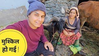 घर के काम करने में बहुत मुश्किल हो रही है | villagers lifestyle in Uttarakhand | RTK Vlogs