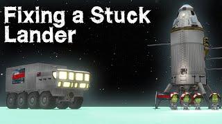 KSP: Repairing a Stranded Moon Lander! - Some Reassembly Required