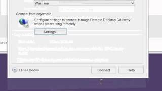 Connect to UNI using ms Remote Desktop on Windows 8