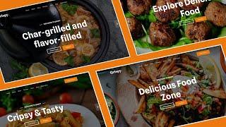 Restaurant Website Design Using Bootstrap 5 | Bootstrap Landing Tutorial Step By Step