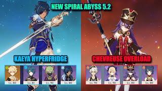 NEW Spiral Abyss 5.1/5.2 | Kaeya Hyperfridge & Chevreuse Overload | Genshin Impact