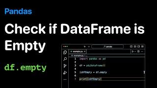 Check if DataFrame is Empty in Pandas - Examples | ProgramGuru.org