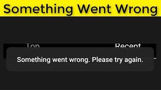 How To Fix Instagram Something Went Wrong. Please Try Again Later Error Android & Ios