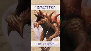 D&D 5e Tarrasque Monster Challenge Rating #Shorts