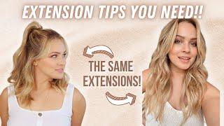 Hair Extension Hacks and Care you NEED to know! - KayleyMelissa