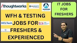 WFH Testing Jobs | Manual Testing| Fresher Jobs| Rd Automation Learning